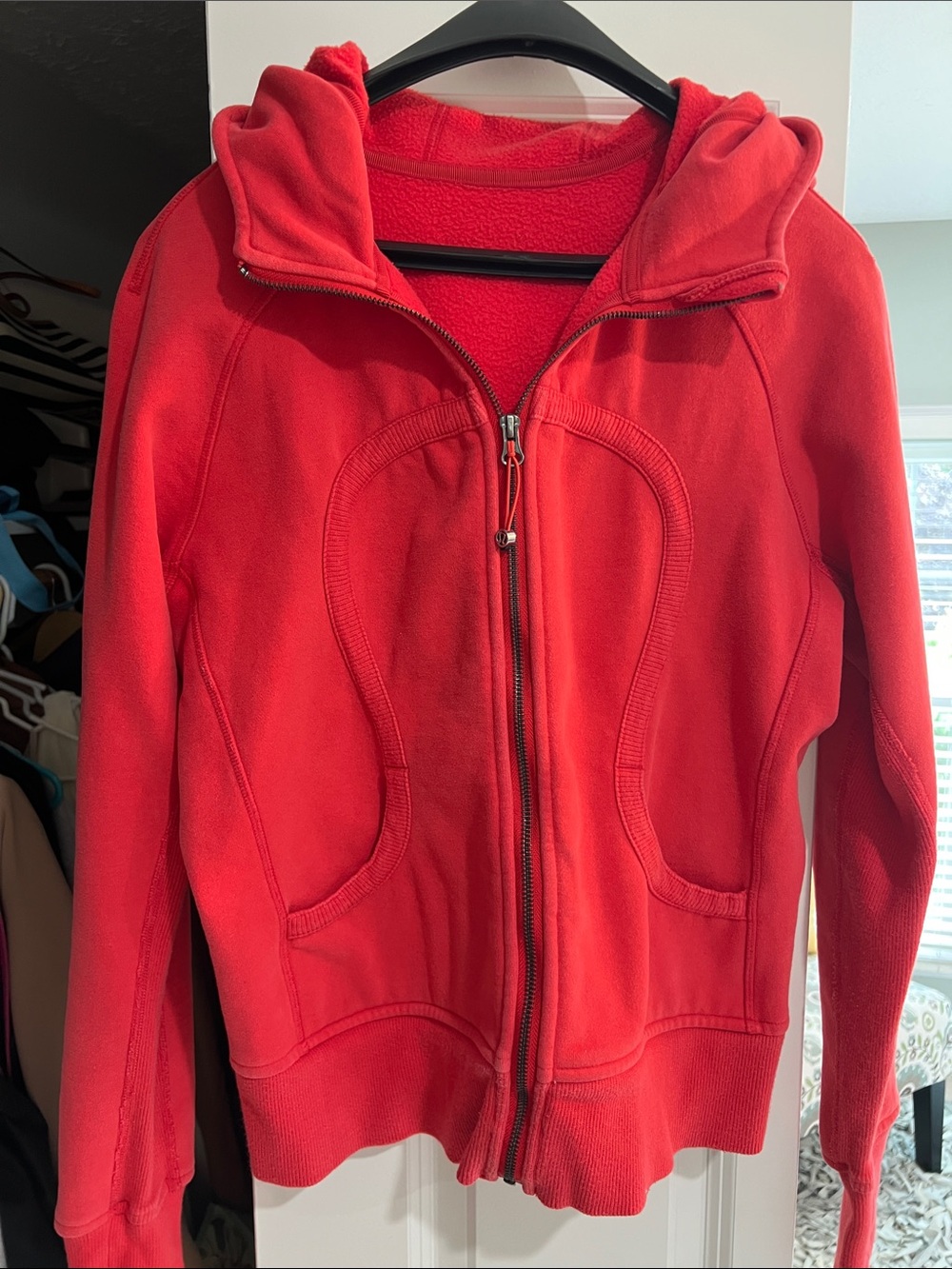 lululemon athletica Women’s Red Zip-Up Hoodie